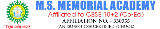 M.S.MEMORIAL ACADEMY, PATNA, BIHAR Logo