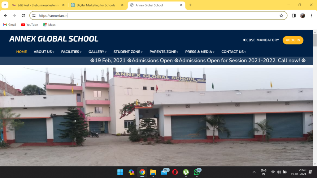 Annex Public School website
