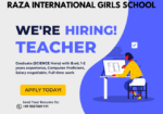 Job Opportunity  at Raza International Girls School, Patna , Bihar