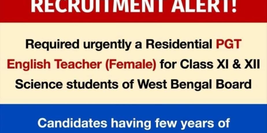Teacher Vacancy at Zed Academy, West Bengal