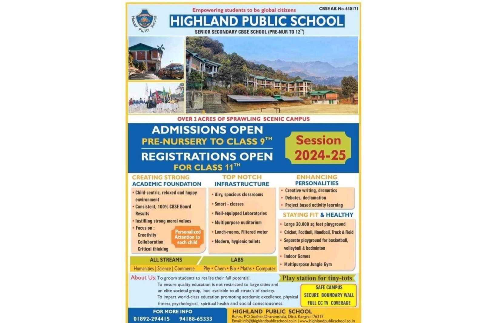 Jobs in Highland School Dharamshala
