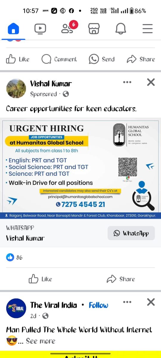 Job in HUMANITAS GLOBAL SCHOOL