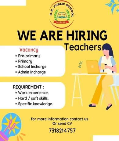 Teachers Job at R. K. Public School, Lucknow
