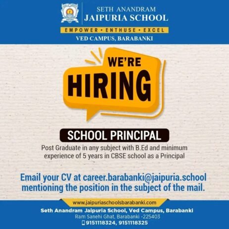 TEACHER JOBS!! in – Barabanki, Uttar Pradesh at Panchshila International Residential School