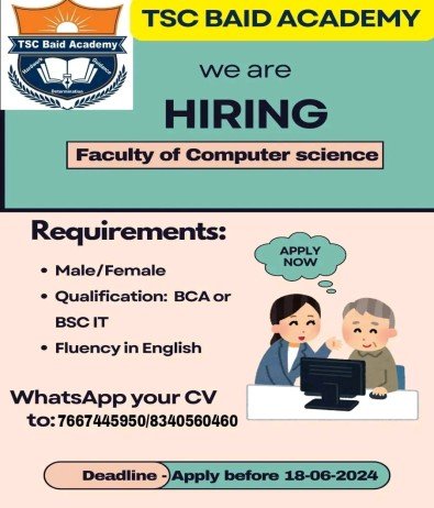 Teachers Job at TSC Baid Academy, Jharkhand