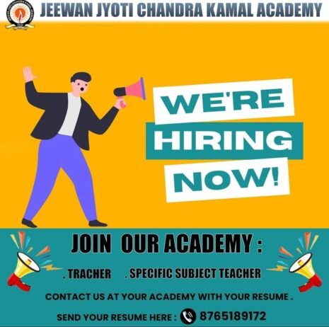 TEACHER JOBS!! in Jalaun, Uttar Pradesh at JEEWAN JYOTI CHANDRA KAMAL ACADEMY