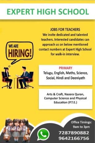 Opening Job for Teachers at EXPERT HIGH SCHOOL in Manigachhi, Darbhanga