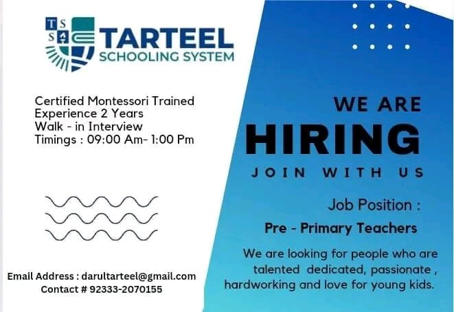 Latest Job for Teachers at STARTEEL SCHOOLING SYSTEM in Agra, Uttar Pradesh