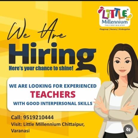 TEACHER JOBS!! in Varanasi, Uttar Pradesh at LITTLE Millennium THE FIRST BIG STEP