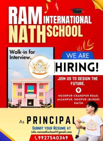 Principal Job Opening in RAMNATH  InternationalSCHOOL , Noopur (Bijnor)