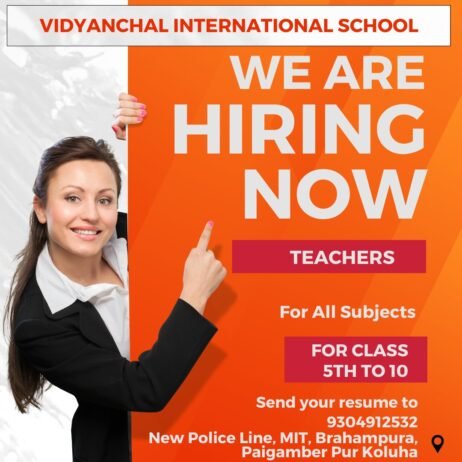 Teachers job in ! VIDYANCHAL INTERNATIONAL SCHOOL, Muzaffarpur, Bihar