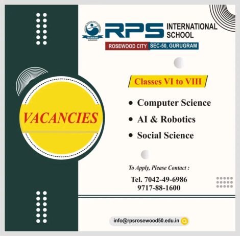 Teachers Job Opening in RPS INTERNATIONAL, GURUGRAM