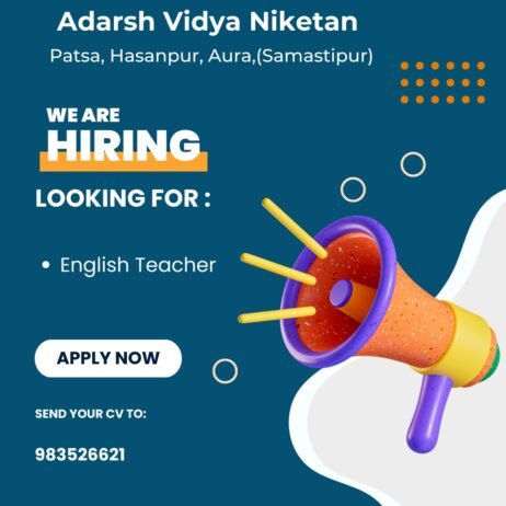 Teachers job in ! Adarsh Vidya Niketan, Samastipur