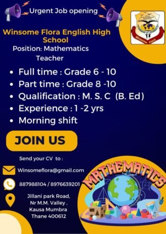 Teachers job in ! Winsome Flora English High School