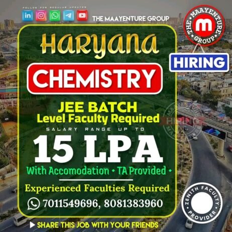 Teachers job in The Maayenture Group , Haryana