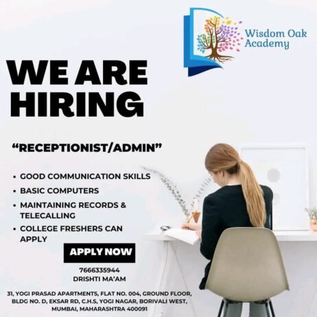 Opening Job for Teachers at Wisdom Oak Academy in MUMBAI, MAHARASHTRA