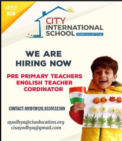 Teachers job in ! CITY INTERNATIONAL SCHOOL in Milkipur, Uttar Pradesh