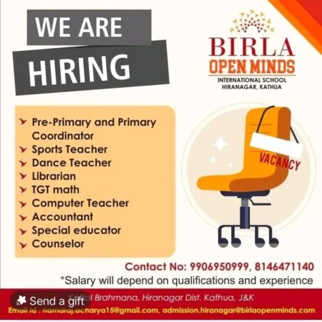 Birla Open Minds International School, Hiranagar, Kathua