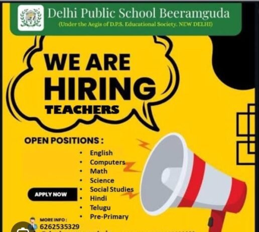 Opening Job for Teachers at Delhi Public School in Hyderabad, Telangana