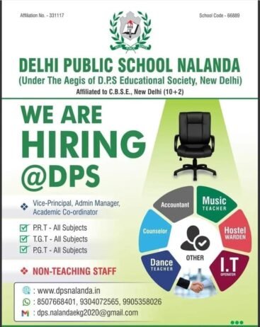 Teachers job in DELHI PUBLIC SCHOOL NALANDA