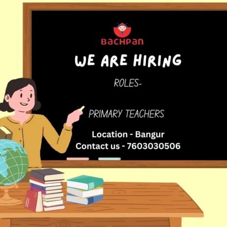 Teachers job in Bachpan  Kolkata, West Bengal 700055