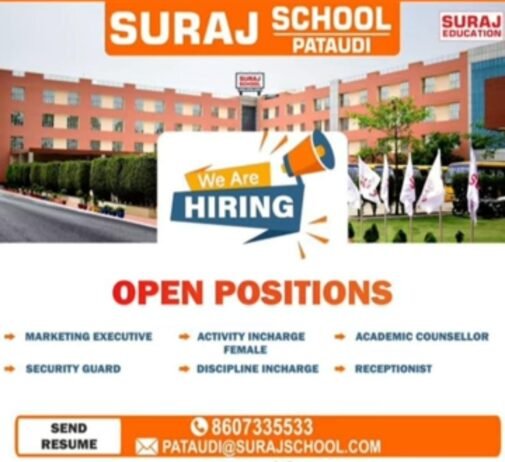 Teachers job in ! Suraj School, Pataudi Gurugram Haryana