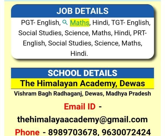 Teacher Job in The Himalayan Academy,