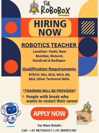 Teacher Job in THE ROBOBOX, Mumbai, Maharashtra