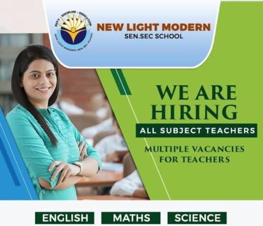 Teacher Job in New Light Modern Senior Secondary School Putlighar, Amritsar