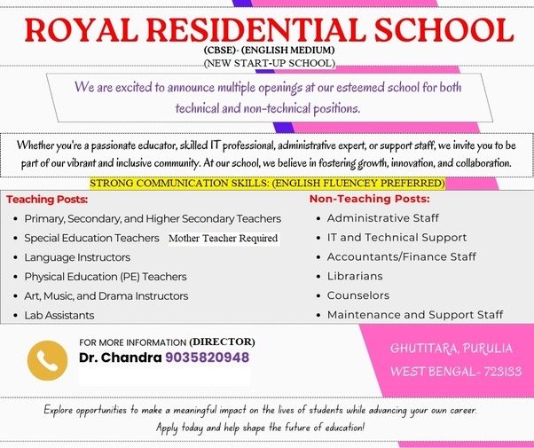 Join Royal Residential School: Shaping the Future of Education in West Bengal