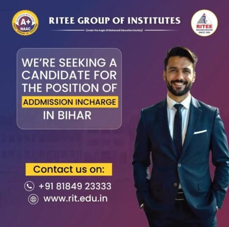 Teacher Job in RITEE Group of Institutes, Raipur, Chhattisgarh