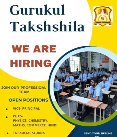 Teachers job in ! Gurukul Takshshila in KAITHAL, Haryana