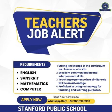 Teachers job in ! STANFORD PUBLIC SCHOOL in Silchar, Assam