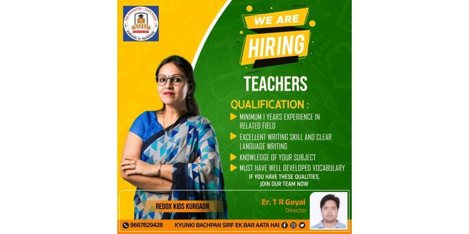 Teacher jobs  at  Redox Kids School Karauli, Rajasthan