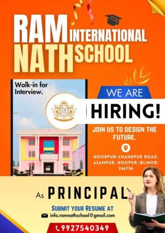 Principal Job Vacancy at Ram Nath International School, Noorpur, Uttar Pradesh