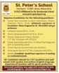 Teacher Recruitment at St. Peter’s School, Panchgani, Satara, Maharashtra