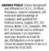Explore Exciting Teaching Opportunities at Abhinav Public School, Pitampura, Delhi