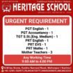 Teacher Job Opportunities at Heritage School, Mohanpur (Kanina), Haryana