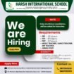 Teaching job in  Harsh International School ,Jind ,Haryana