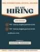 Teacher Vacancies at RNG International School, Mahnar, Bihar