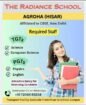 Teaching opportunity at The Radiance School, Agroha, Hisar, Haryana