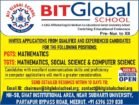 Teaching Job in Meerut | BIT Global School, Meerut, UP | PGTs and TGTs vacancy for Teacher.
