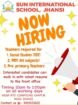 Teachers job Vacancy in Jhansi | Sun International School, Jhansi, UP