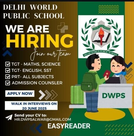 Teaching Job in Salwar | Delhi World Public School (DWPS), Salwar, Bihar