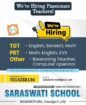 Teaching Job in Balwanpura | Saraswati School, Balwanpura, Nawalgarh
